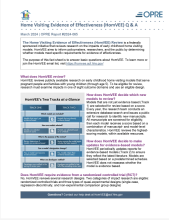 Home Visiting Evidence of Effectiveness (HomVEE) Fact Sheet