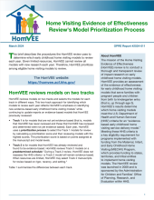 HomVEE prioritization brief